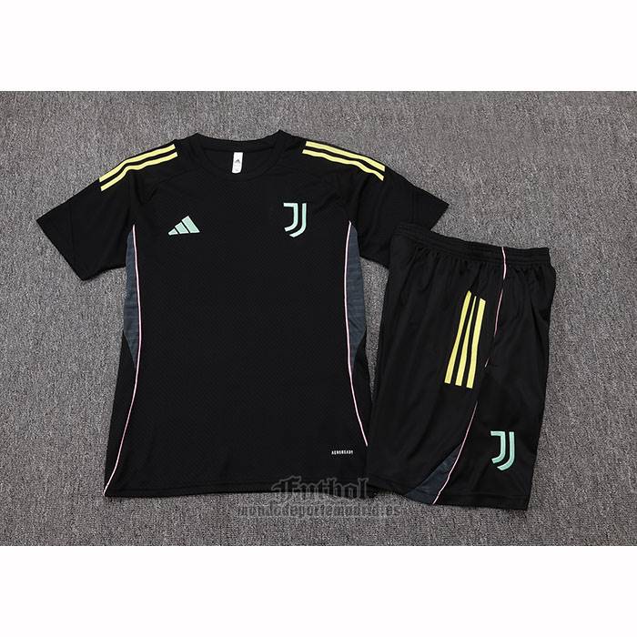 Chandal del Juventus Manga Corta 2025-2026 Negro - Pantalon Corto